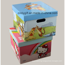 Large Foldable Printing Corrugated Storage Boxes with Hole